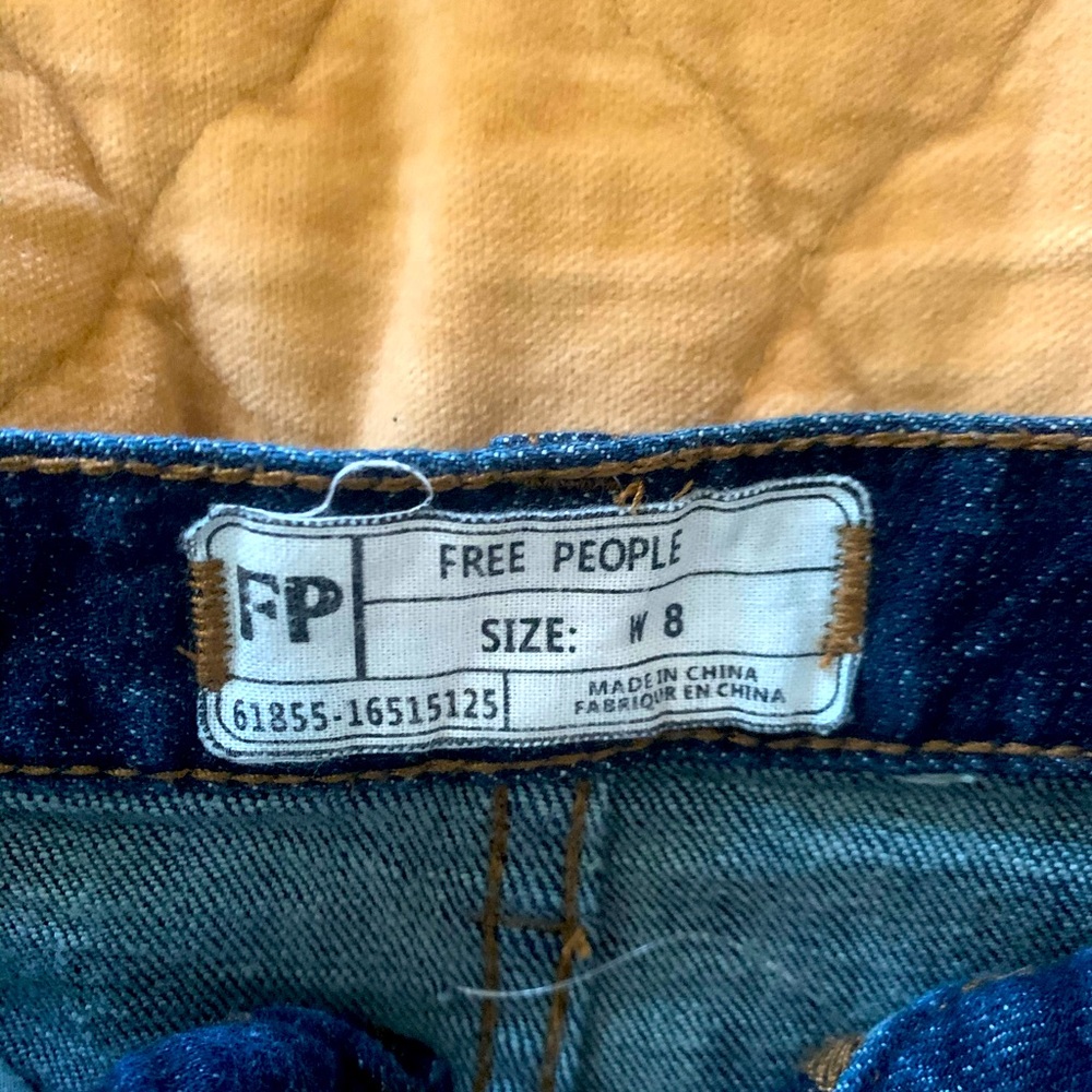 Free people denim skirt